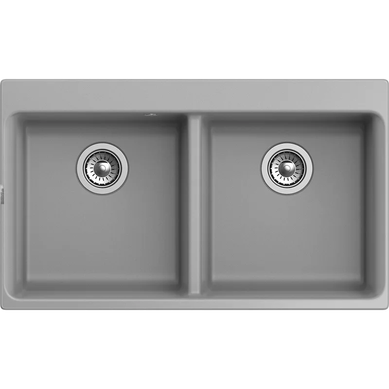 Кухонная мойка Rivelato AXEL X-90-2D grigio metallizza